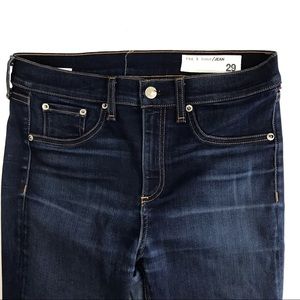 Rag & Bone High Rise Skinny Blue Jeans Sz 29